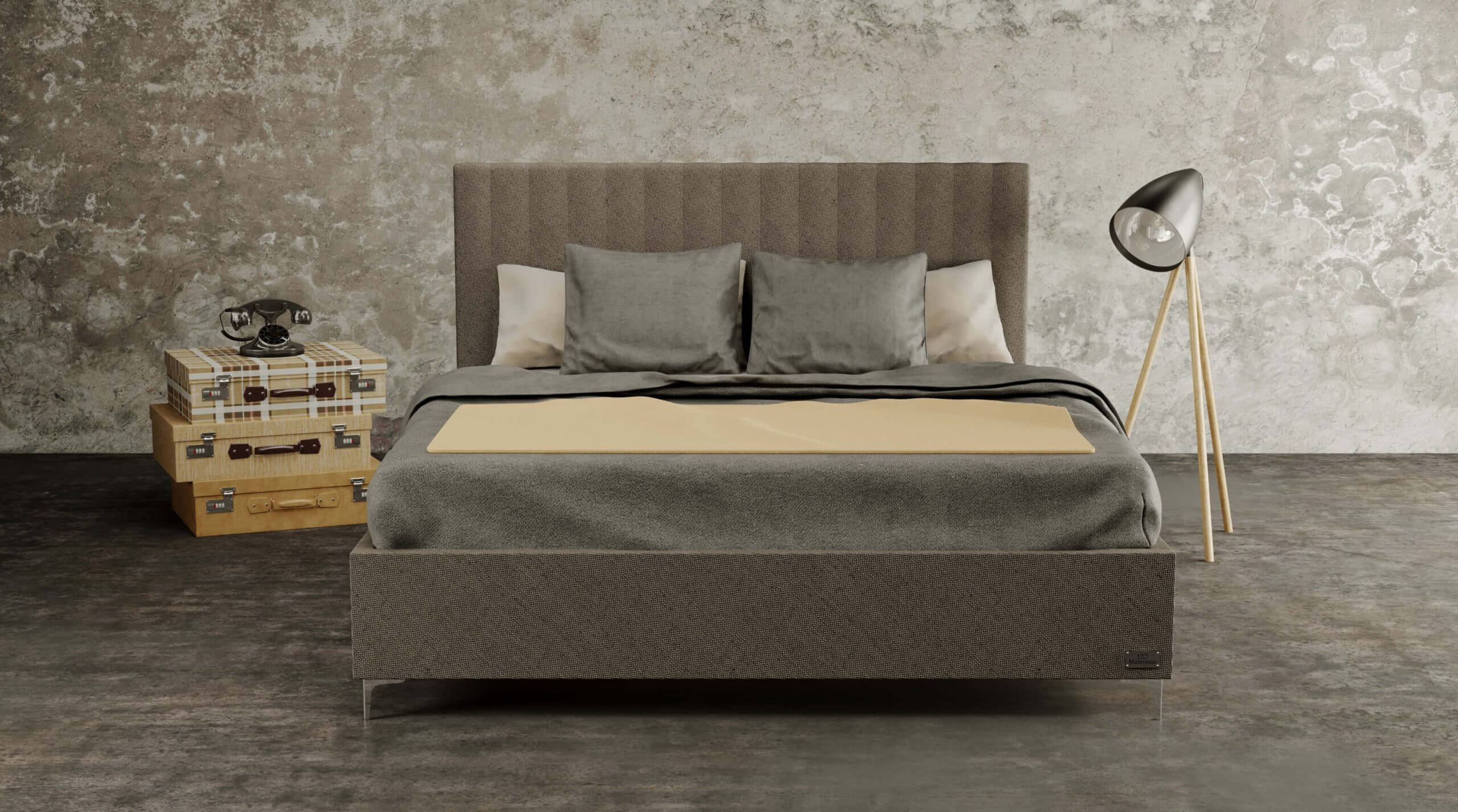 Dizajnová posteľ s kvalitným vysokým matracom